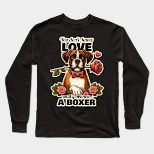 Boxer Valentine's day Long Sleeve T-Shirt